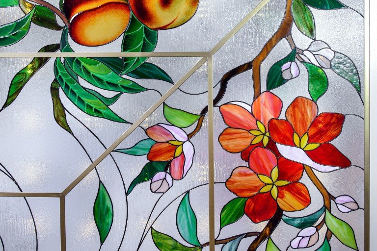 Каркас латунь и витраж Фьюзинг
