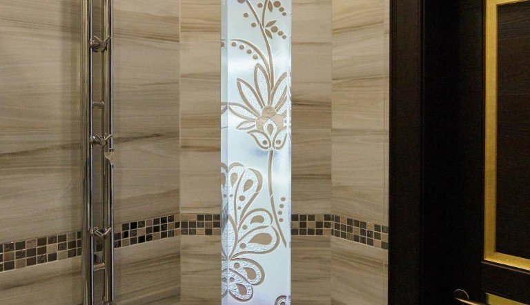 Ванная комната. Техника Фьюзинг. г. Казань ЖК Панорама
