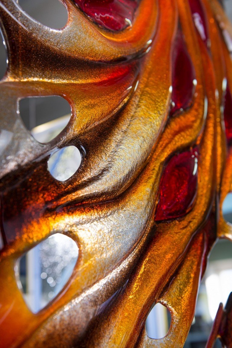 Авторская работа  из художественного стекла
