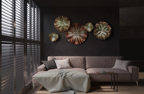 Sol 01- 2 штуки, Sol 10- 1 шт., Sol 07- 1 шт., Sol06 — 1 шт. Серия Solaris в интерьере. 

Стоимость инсталляции - 84 500 рублей.
