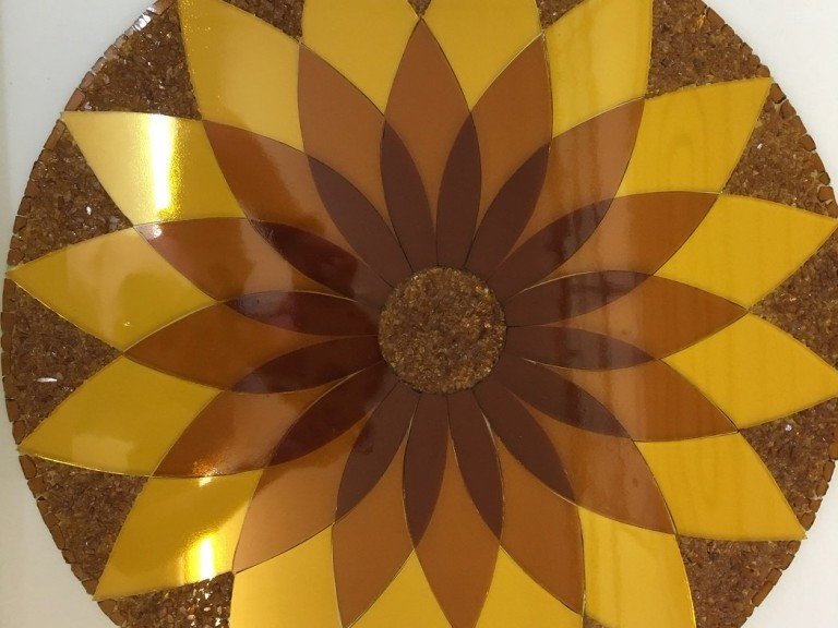 Витраж цветок
