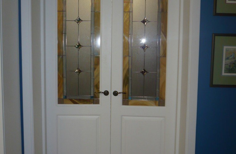 Витраж дверь.Частный дом Боровые Матюши.
