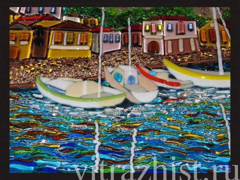 Картина из стекла На отдыхе. Размер любой
