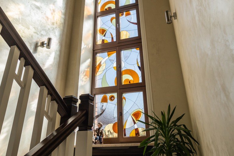 Витраж в интерьере
