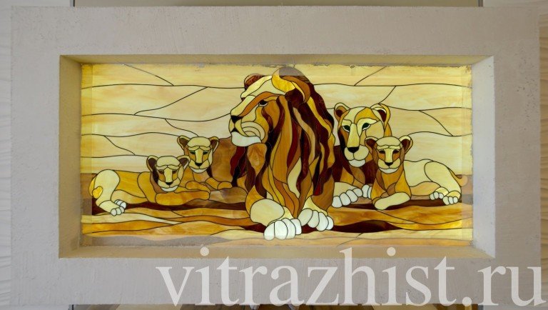 Витраж ниша в квартире
