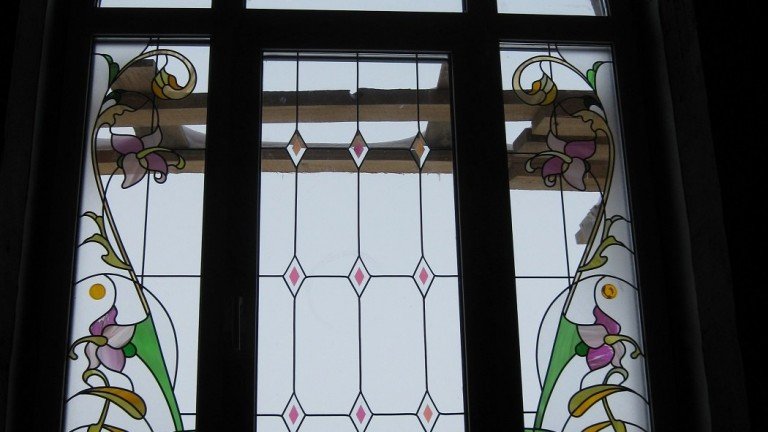 Витраж бассейн. Частная резиденция г. Казань.
