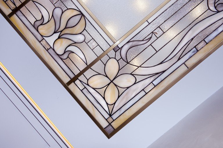 Потолочный витраж в квартире ул. Калинина г. Казань 2020 год