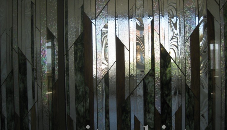 Витраж стена.&nbsp;Квартира ул. М. Красная г. Казань
